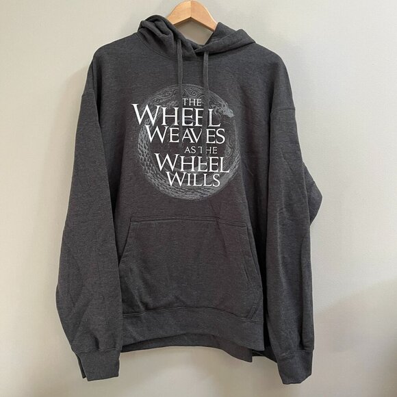 Robert Jordan Wheel of Time Quote Hoodie Grey Unisex Size 2XL NEW - Picture 2 of 3